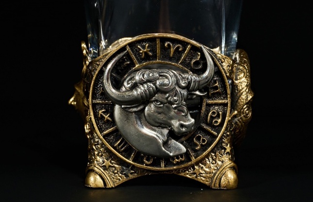 Стакан для виски Зодиак  "Телец" 2 шт.  в подарочном кейсе с художественным оформлением 310 мл - фото №7