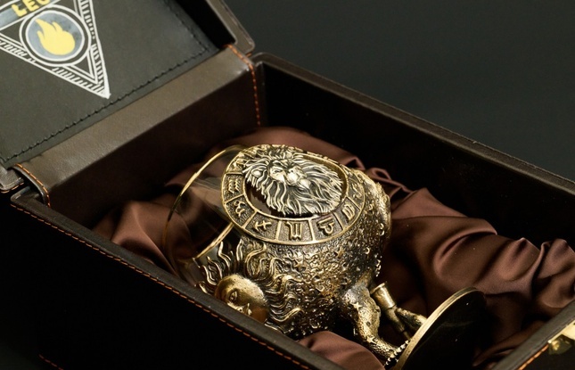 Бокал для коньяка Зодиак "Лев"  1 шт.  в подарочном футляре с художественным оформлением  430 мл - фото №2