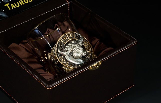 Стакан для виски Зодиак  "Телец"  1 шт.  в подарочном кейсе с художественным оформлением 310 мл - фото №2