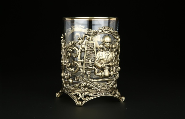 Стакан для  виски "Нефтяник" 310 мл - фото №1