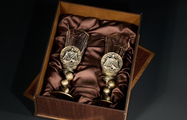 Набор лафитников для водки Знаки зодиака «Весы» 50 мл - фото №4