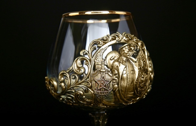 Бокал для коньяка "ФСБ Дзержинский" 430 мл - фото №6