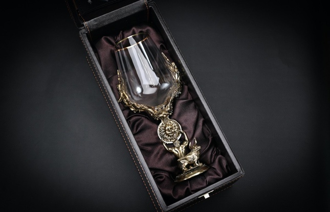 Бокал для вина "Гороскоп Телец"  1 шт.  в подарочном футляре с художественным оформлением  430 мл - фото №2