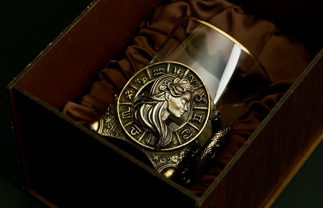 Стакан для виски Зодиак "Дева" - фото №3