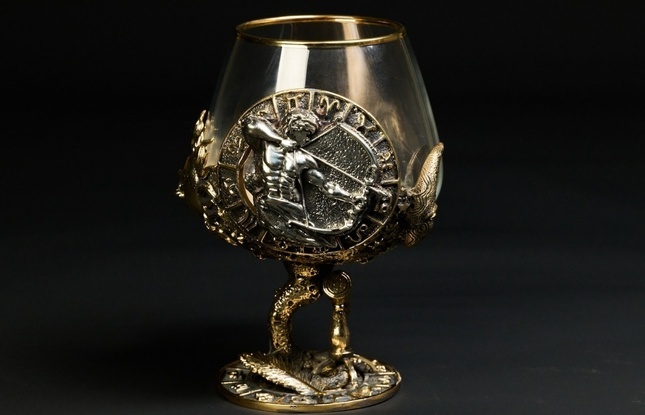 Бокал для коньяка Зодиак "Стрелец"  1 шт.  в подарочном футляре с художественным оформлением  430 мл - фото №6