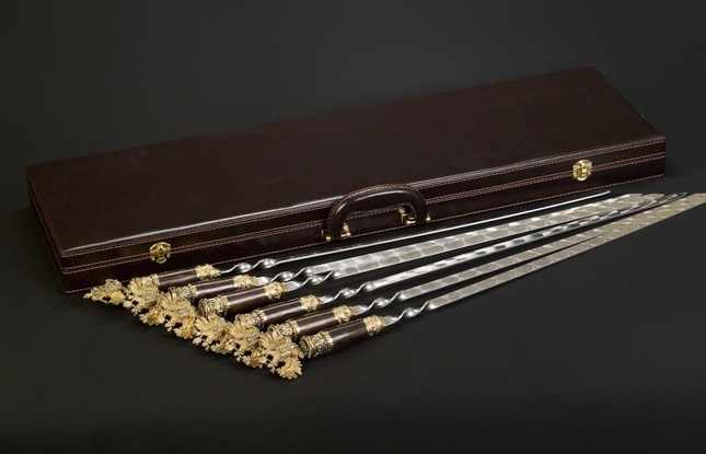 Подарочный набор шампуров «Держава» - фото №4