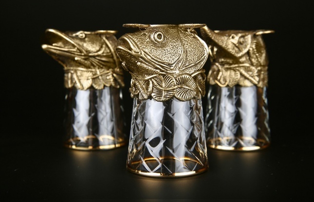 Набор чарок "Рыбы" 50 мл - фото №1