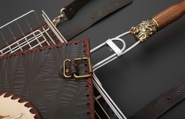 Решетка гриль "Волк кельтский узор" - фото №4