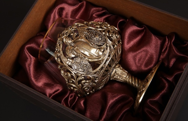 Бокал для коньяка "ФСБ Дзержинский" 430 мл - фото №8