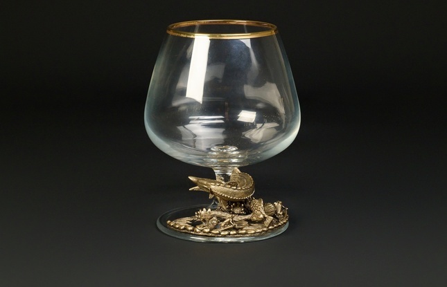 Бокал для коньяка "Рыбалка" эконом 430 мл - фото №3