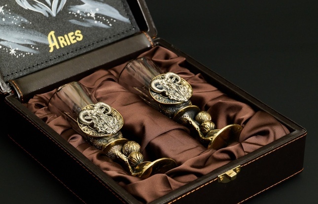 Набор лафитников для водки Знаки зодиака «Овен» 50мл - фото №4