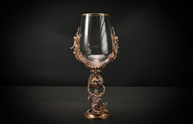 Бокал для вина "Гороскоп Козерог"  2 шт.  в подарочном футляре с художественным оформлением  430 мл - фото №5