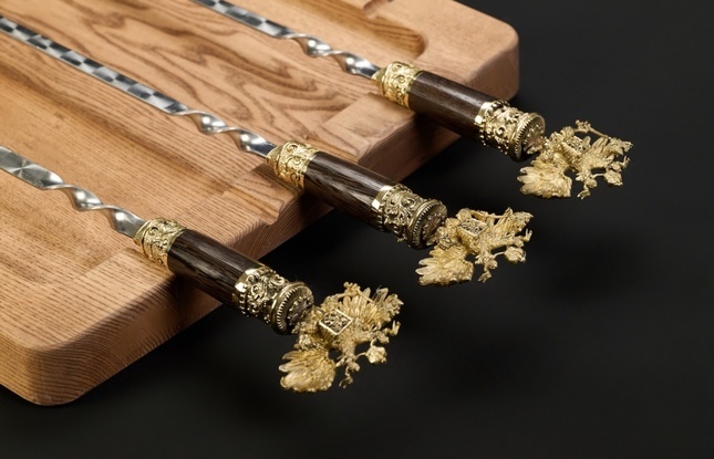 Шампуры «Держава» 6 шт  прямые 2,5 мм - фото №5