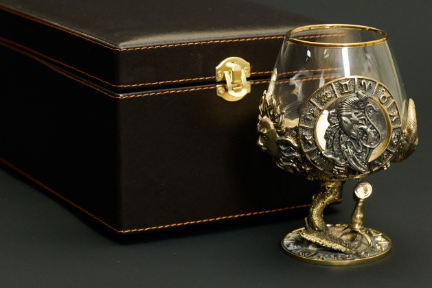 Бокал для коньяка Зодиак "Рак"  1 шт.  в подарочном футляре с художественным оформлением  430 мл