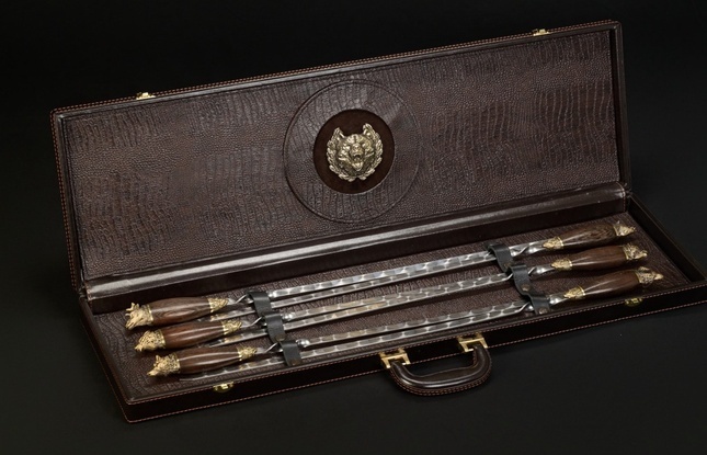 Набор шампуров в футляре «Презент 3» - фото №3