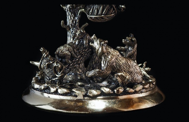 Бокал для коньяка "Утро в сосновом бору" 430 мл - фото №4