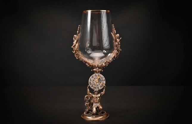 Бокал для вина "Гороскоп Овен"  2 шт.  в подарочном футляре с художественным оформлением  430 мл - фото №3