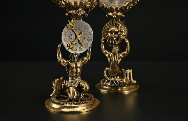 Набор бокалов для вина «Зодиак Скорпион» (2шт.) в подарочном футляре 450 мл - фото №1