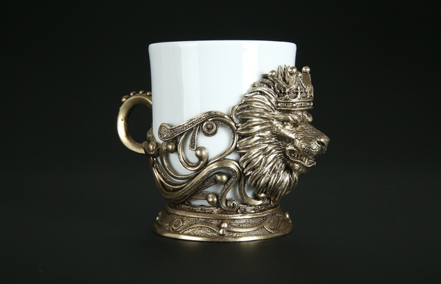 Чашка для кофе "Лев Vip" 200 мл - фото №1