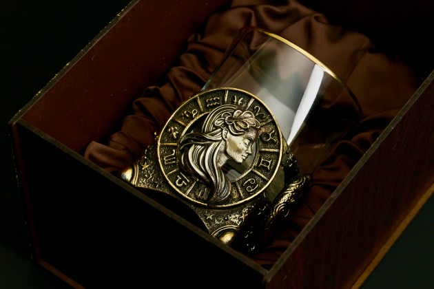 Стакан для виски Зодиак "Дева" 1 шт в подарочной коробке 