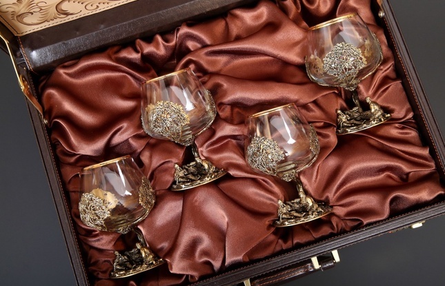 Бокал для коньяка "Охота" Глухарь  430 мл - фото №10