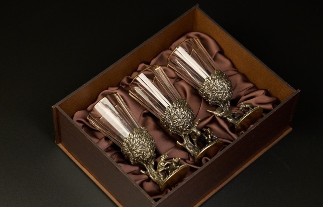 Набор рюмок-лафитников «Русский Лес»  50 мл - фото №11