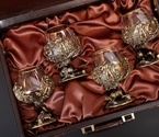 Набор бокалов  «Охота Элит» 4 шт. в подарочном кейсе с художественным оформлением  430 мл - фото №4