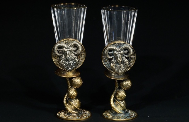 Набор лафитников для водки Знаки зодиака «Овен» 50мл