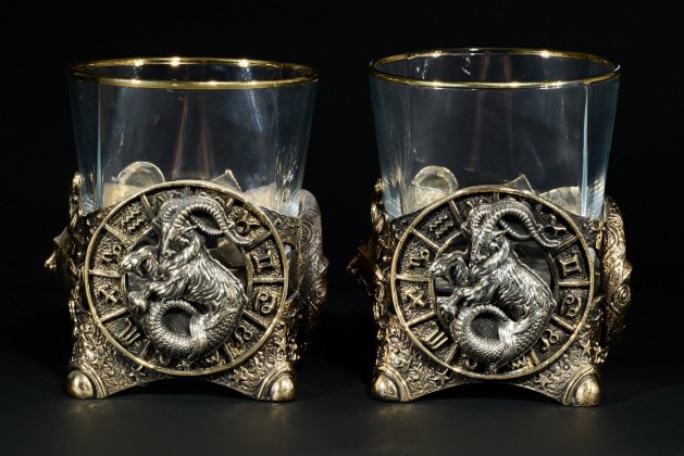 Стакан для виски Зодиак  "Козерог"