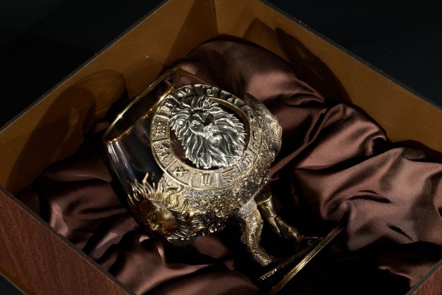 Бокал для коньяка Зодиак «Лев» в подарочной коробке