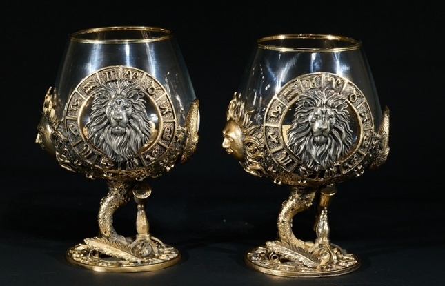 Бокал для коньяка Зодиак "Лев"  1 шт.  в подарочном футляре с художественным оформлением  430 мл - фото №4