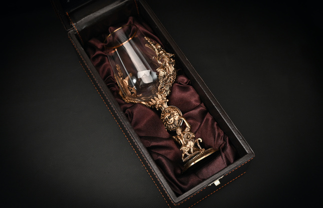 Бокал для вина "Гороскоп Овен"  1 шт.  в подарочном футляре с художественным оформлением  430 мл - фото №2