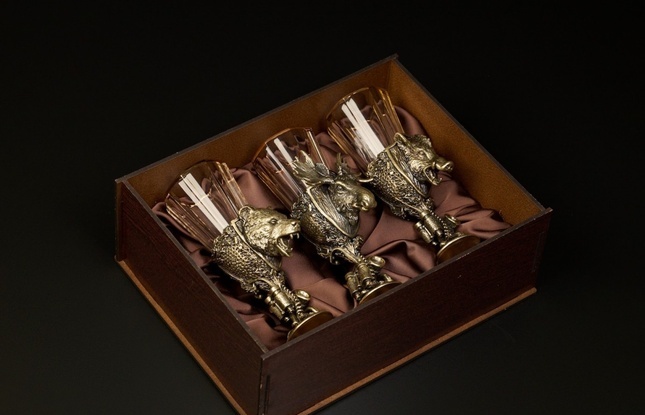 Набор рюмок-лафитников «Охотничьи трофеи»  50 мл - фото №8