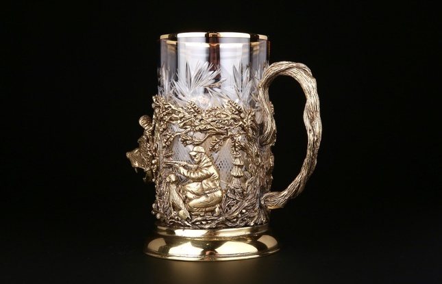 Подстаканник "Русский лес -Медведь" 250 мл - фото №4