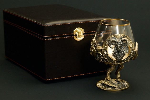 Бокал для коньяка Зодиак "Овен"  1 шт.  в подарочном футляре с художественным оформлением  430 мл