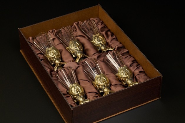 Набор рюмок-лафитников «Классика» 6  штук  в подарочной коробке