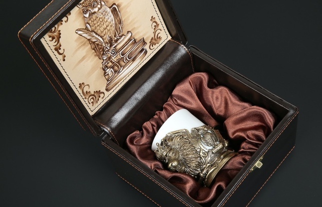 Чашка для кофе "Мудрому руководителю" 1 шт. в подарочном футляре с художественным оформлением 200 мл - фото №8