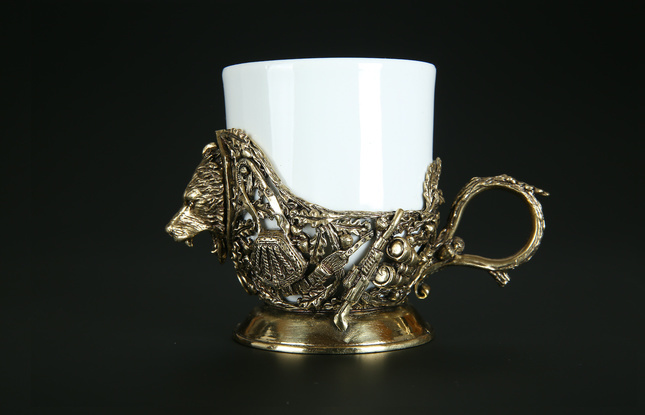 Чашка для кофе "Трофейный Медведь"  200 мл - фото №1