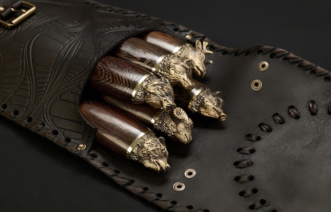 Набор шампуров в чехле "Кочевник 10 Звери большие" - фото №2