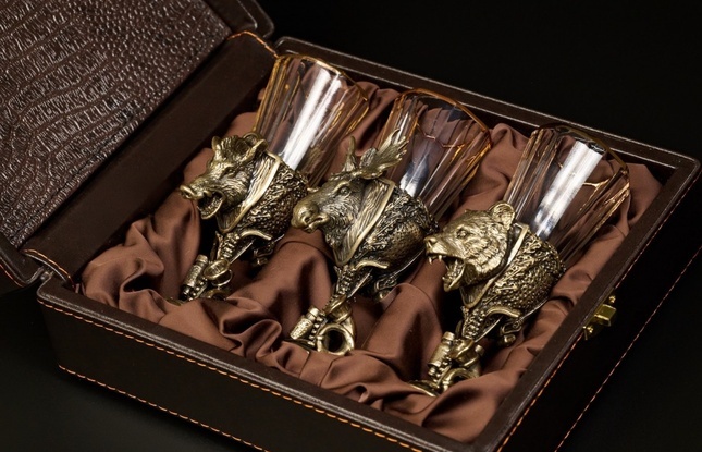 Набор рюмок-лафитников «Охотничьи трофеи»  50 мл - фото №2