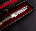 Подарочный туристический нож «Ферзь» сталь 65Х13 в футляре - фото №1