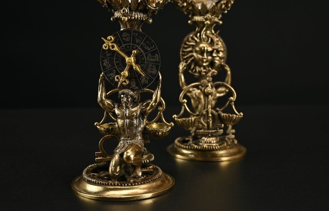 Набор бокалов для вина «Зодиак Весы» (2шт.) в подарочном футляре 450 мл - фото №1