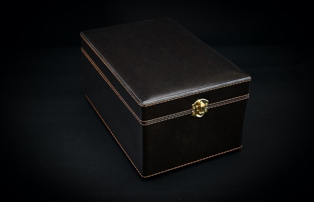 Набор бокалов для вина «Виноград» (2шт.) в подарочном футляре с художественным оформлением 450 мл - фото №4