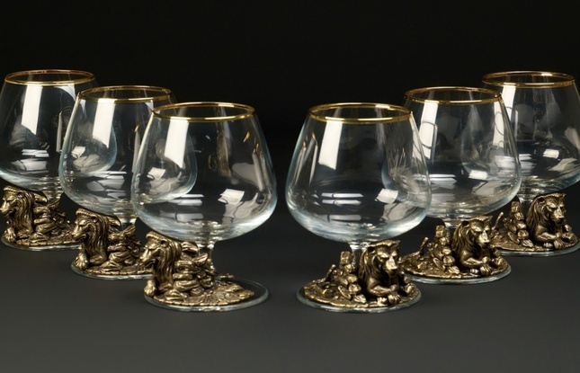 Бокал для коньяка «Лев VIP» эконом  430 мл - фото №3