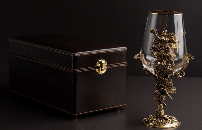 Бокал для вина «Цветочная фантазия» 450 мл - фото №2