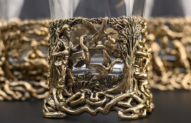 Подарочный набор стаканов для виски Охота  6шт. в подарочном кейсе 310 мл - фото №7