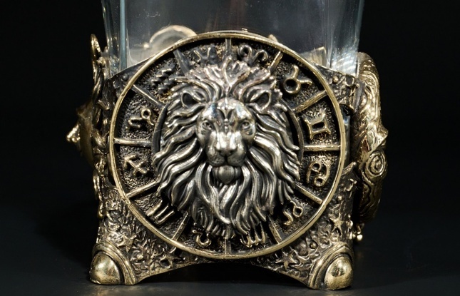 Стакан для виски Зодиак  "Лев"  1 шт.  в подарочном кейсе с художественным оформлением 310 мл - фото №5