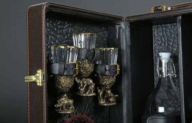 Кейс для алкоголя Арт-Мастер 14 "Русский лес" - фото №2