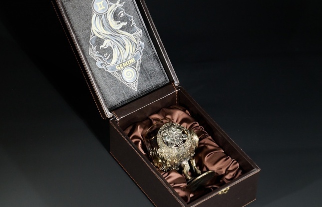 Бокал для коньяка Зодиак "Близнецы"  1 шт.  в подарочном футляре с художественным оформлением  430 мл - фото №1