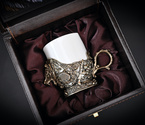 Набор чашек  для кофе "Трофейный" 1 шт. в подарочном футляре с художественным оформлением 200 мл - фото №1